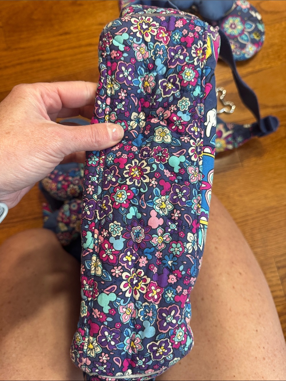 Vera Bradley Disney Floral Paisley Backpack Matching Ears Headband & Card Holder - Picture 7 of 15